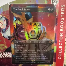 Magic the Gathering The Soul Stone 0243 Marvel's Spider-Man Borderless Foil NM!! - Image 1