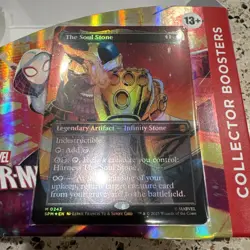 Magic the Gathering The Soul Stone 0243 Marvel's Spider-Man Borderless Foil NM!! - Image 3