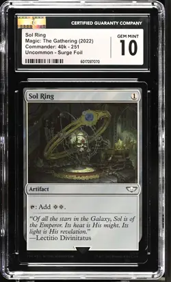 SOL RING Warhammer 40k Surge Foil CGC 10 MTG [Nostalgium] - Image 1