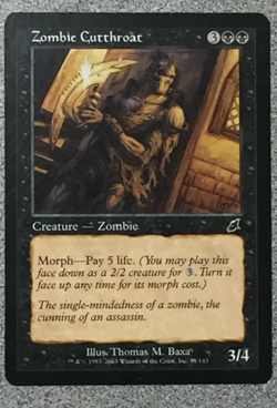 MTG - ZOMBIE CUTTHROAT 1X- SCOURGE - COMMON - CREATURE - NM - Image 1