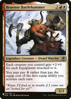 Bruenor Battlehammer - The List Light Play, English Magic the Gathering MTG The - Image 1