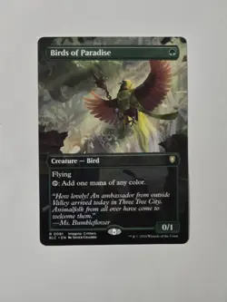 MTG Birds of Paradise Borderless (Non-Foil) Commander: Bloomburrow #0081 RARE NM - Image 1