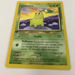 Pokemon Chikorita Neo Genesis 1st Edition 53/111 Common Unlimited Regular - Image 2