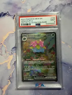 PSA 9 Venusaur ex 198/165 Sv: Scarlet & Violet 151 Holo (2023) Pokemon TCG Mint - Image 1