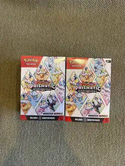 Pokemon Prismatic Evolutions, Mega Evolution, White Flare Booster Bundle Lot etc - Image 2