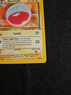Pokemon TCG Jungle Electrode 18/64 Unlimited Regular Rare LP - Image 4
