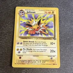 Pokemon TCG: 1999 Jungle Unlimited Jolteon 20/64 Rare LP+ - Image 1
