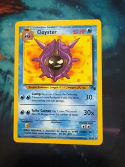 Cloyster - Uncommon - 32/62 - Pokemon 1999 WOTC Fossil Set Vintage - LP - Image 1