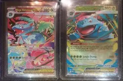 Pokemon TCG ME1 Lot Of 2-Mega Venusaur Ex 177 & 003 (SIR, Double Rare) - Image 1