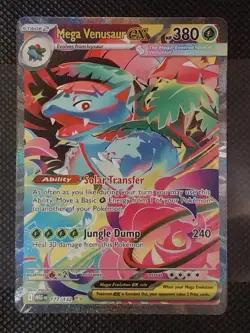 Pokemon TCG ME1 Lot Of 2-Mega Venusaur Ex 177 & 003 (SIR, Double Rare) - Image 2