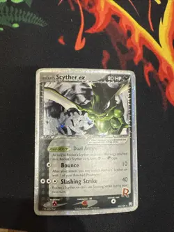 2004 Pokemon #102 Rocket's Scyther Ex Team Rocket Returns-Holo - Image 2