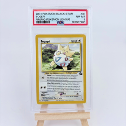 2001 WOTC POKEMON LEAGUE TOGEPI #30 BLACK STAR PROMO PSA 8 NM-MT - Image 1