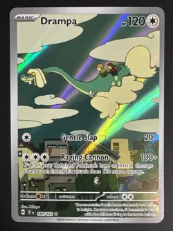 Pokemon Drampa 184/162 SV05: Temporal Forces Illustration Rare Holo NM - Image 1