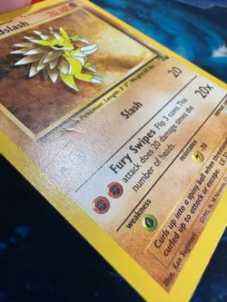 SANDSLASH 41/62 UNCOMMON Fossil 1999 Pokemon - MP - Image 2