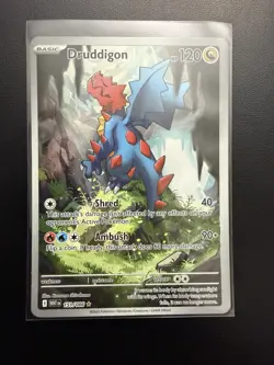 Pokemon 2025 White Flare Druddigon #151/086 Illustration Rare NM - Image 1