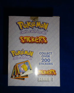 1999 Nintendo Artbox Pokemon Stickers Pack Box of 30 Factory Sealed Packs 601139116206 - Image 1