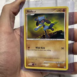 Pokemon Riolu 61/130 Diamond and Pearl Pokemon Nintendo Nintendo Uncommon NM TCG - Image 2