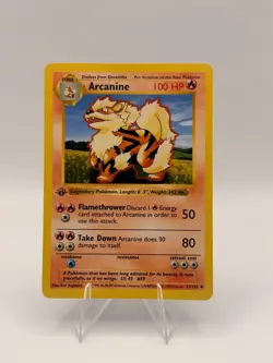 Pokemon TCG Arcanine Base Set Shadowless 1st Edition See Description - Image 1