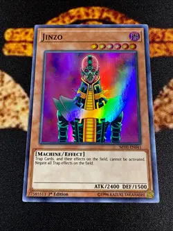 🔥 YUGIOH • JINZO • SUPER RARE • MYFI-EN041 • 1st EDITION • NM 🔥 - Image 2