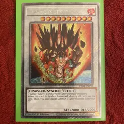 Yu-Gi-Oh! Jurrac Meteor RA04-EN139 Platinum Secret Rare 1st Edition NM - Image 1
