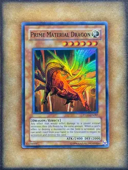 Yugioh Prime Material Dragon PTDN-EN087 Super Rare NM - Image 1