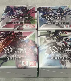 IN-HAND SHIPS NOW!! GUNDAM CARD GAME: Starter Deck Bundle ST01 ST02 ST03 ST04 - Image 1