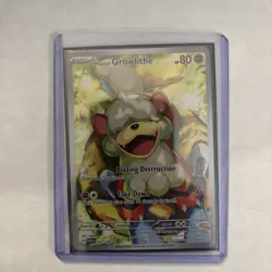 Pokemon TCG Twilight Masquerade Hisuian Growlithe Illustration Card 181/167 - Image 3