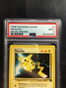 Pokemon Cards: Wizards Black Star Promo: Pikachu 4 PSA 9 - Image 3