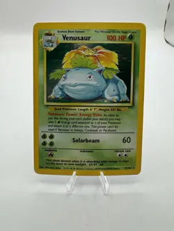 Pokemon TCG Base Set Venusaur Holo Rare Card 15/102 - Image 1