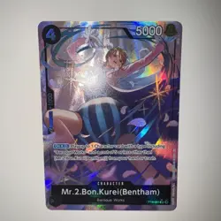 One Piece TCG OP14-091 MR.2.Bon.Kurei (Bentham) AA Alt Art Card Game CCG ENGLISH - Image 5