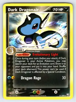 Dark Dragonair 31/109 2004 EX Team Rocket Returns Pokemon Card TCG - Nm/Vlp - Image 1