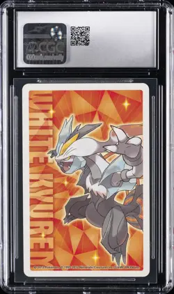 2012 POKEMON JPN PLAYING CARDS WHITE 2 DECK #Q OF DIAMONDS VOLCARONA CGC 9 - Image 2