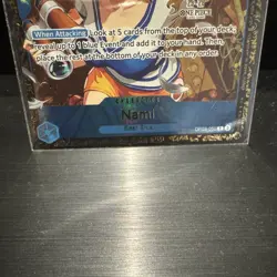 One Piece TCG Regional Top 64 Championship Nami Card OP09-050 Sealed English NM - Image 4