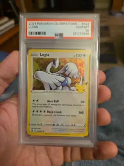 Pokemon TCG Lugia Celebrations Holo Rare Card 022/025 PSA 10 GEM MT - Image 1