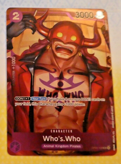 One Piece Romance Dawn Card Game English Carte Holo Who's Who OP01-109 Alt Mint - Image 1