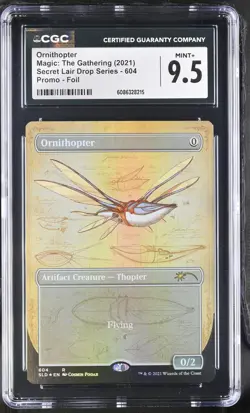 ORNITHOPTER Secret Lair Foil Bonus Card Schematic CGC 9.5 MTG [Nostalgium] - Image 1