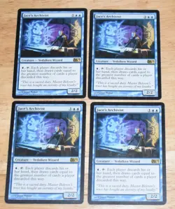 MTG 4x Jace's Archivist Vedalken Wizard Core Set 2012 - Image 1