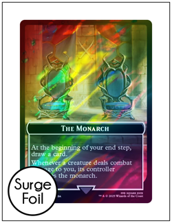 1x The Blackjack Token || Monarch Token, Surge Foil, Final Fantasy, Magic MTG NM - Image 2