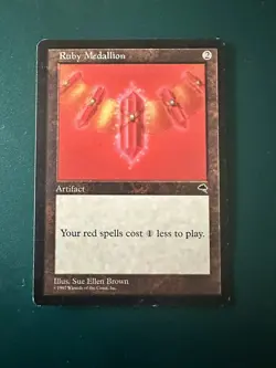 MtG Ruby Medallion: Tempest 1997 LP ACTUAL PHOTOS! - Image 1
