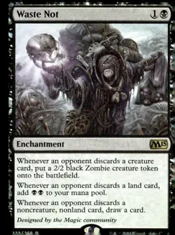 Magic 2015 (M15) #122 Waste Not - Image 1