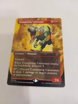 Trumpeting Carnosaur (Borderless) The Lost Caverns of Ixalan Regular - Image 1