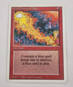 1x Red Elemental Blast Revised Edition MTG Magic the Gathering LP - Image 5