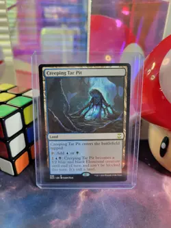 Creeping Tar Pit Magic The Gathering Streets Of New Capenna Regular Rare NM - Image 1