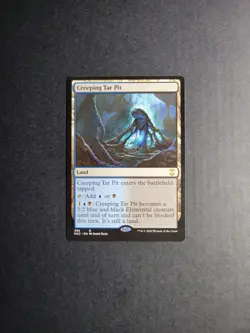 Creeping Tar Pit Magic The Gathering Streets Of New Capenna Regular Rare NM - Image 2