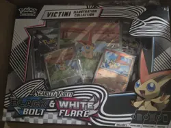 Pokemon TCG Black Bolt White Flare Victini Illustration Card Collection - Image 3