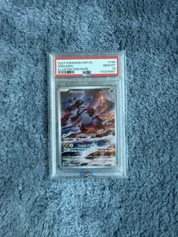 GROUDON PSA 10 2023 POKEMON SV PARADOX RIFT PAR EN #199/182 ILLUSTRATION RARE IR - Image 1