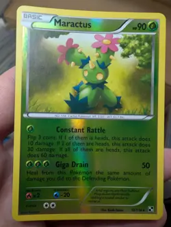 Pokemon TCG Maractus Black and White 12/114 Reverse Holo Rare NM - Image 1