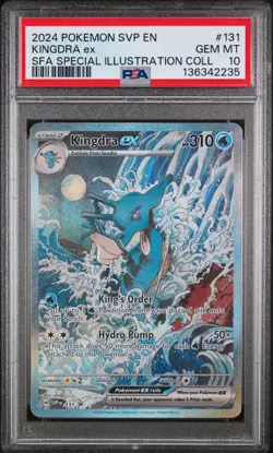 2024 Pokemon SV Shrouded Fable Promo Kingdra ex Special Illustration PSA 10 - Image 1