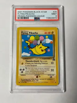 2001 Pokemon Black Star Promo Pokemon League Flying Pikachu #25 PSA 9 - Image 1