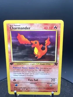 Charmander 50/82 1st Edition Team Rocket Pokemon TCG - Image 2